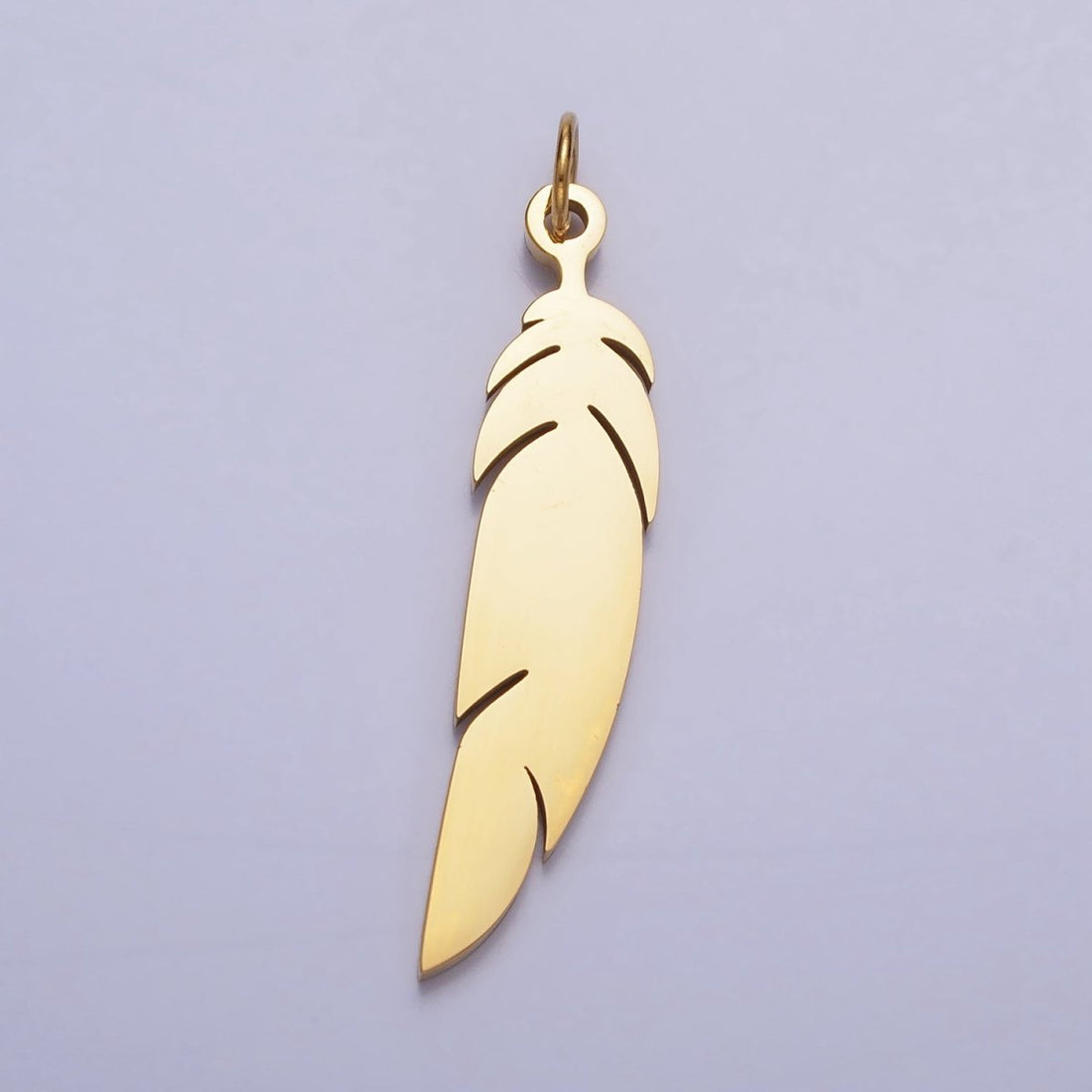 Stainless Steel Feather Wing Strand Add-On Charm in Gold &amp; Silver | P-921