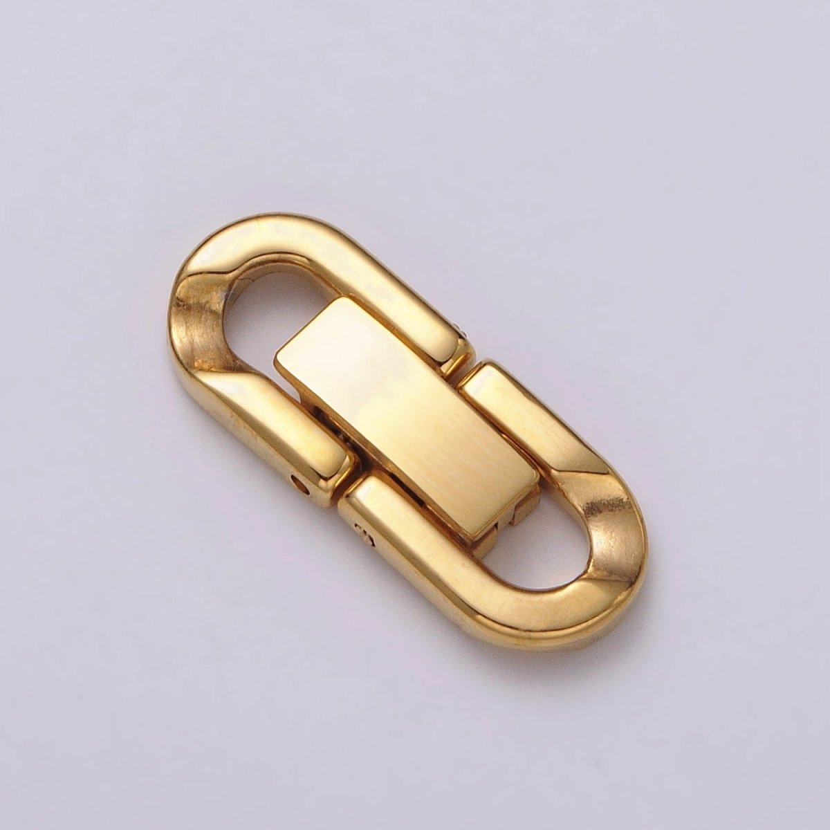 Stainless Steel Fold Over Clasps Extender Clasp Closure Gold End Caps for Necklace Bracelet Jewelry Component Handmade Supply Z-318 Z-319