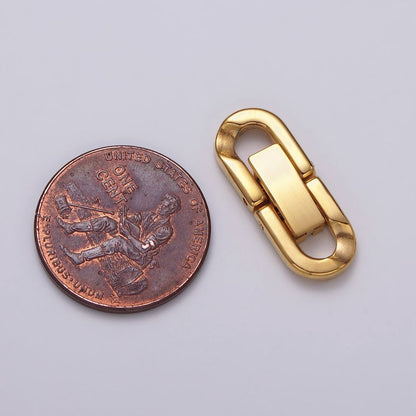 Stainless Steel Fold Over Clasps Extender Clasp Closure Gold End Caps for Necklace Bracelet Jewelry Component Handmade Supply Z-318 Z-319