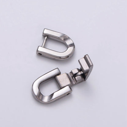 Stainless Steel Fold Over Clasps Extender Clasp Closure Gold End Caps for Necklace Bracelet Jewelry Component Handmade Supply Z-318 Z-319