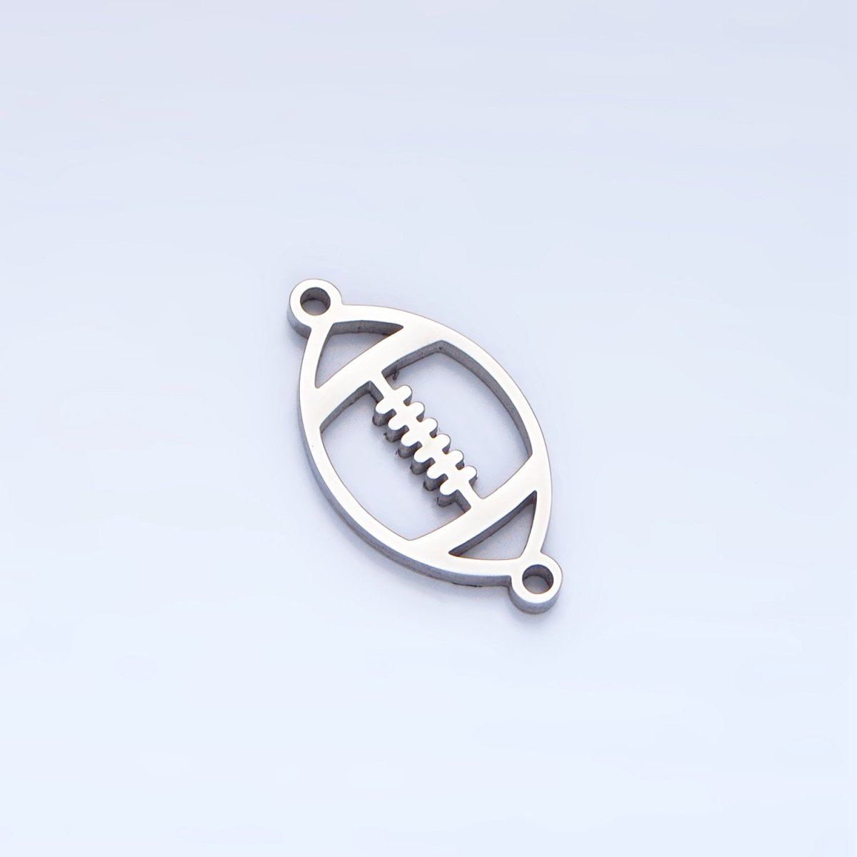 Stainless Steel Football Sports Charm Connector in Gold &amp; Silver | G-463