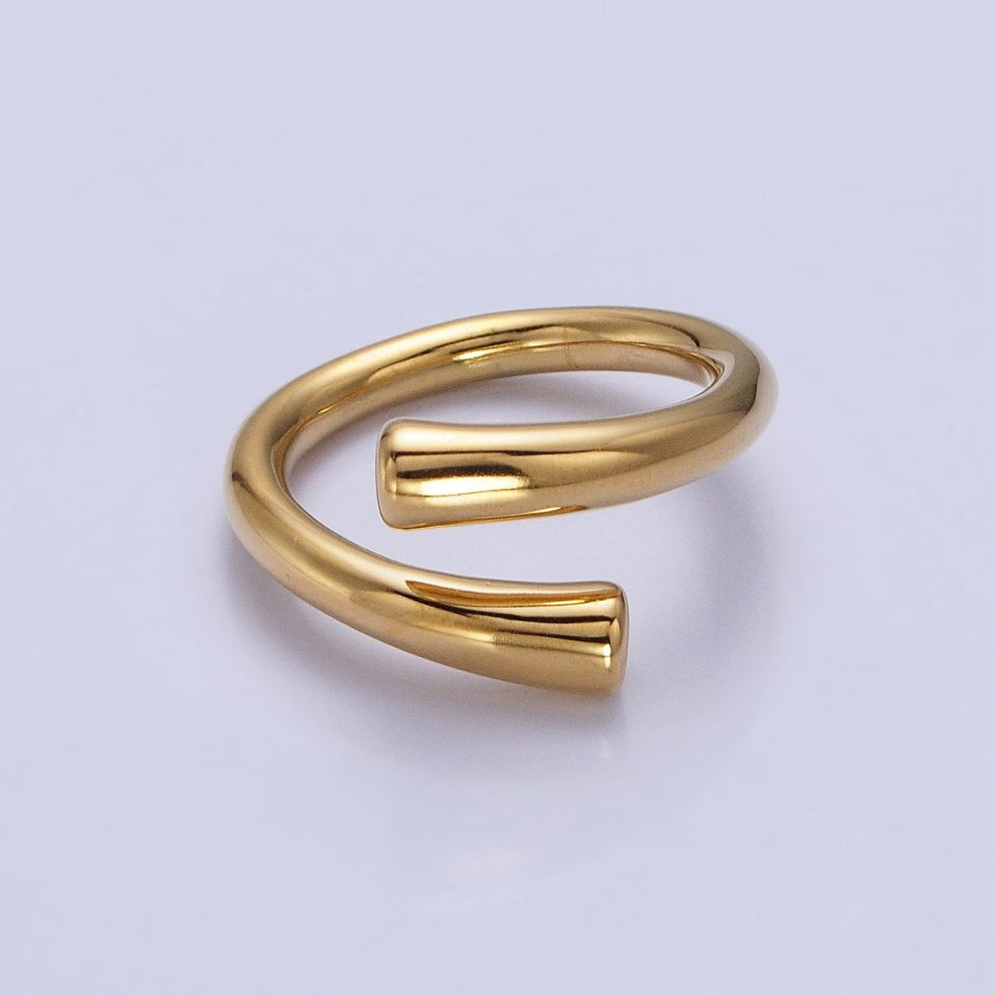 Stainless Steel Geometric Claw Minimalist Open Band Ring in Gold &amp; Silver | O-1758~O-1764