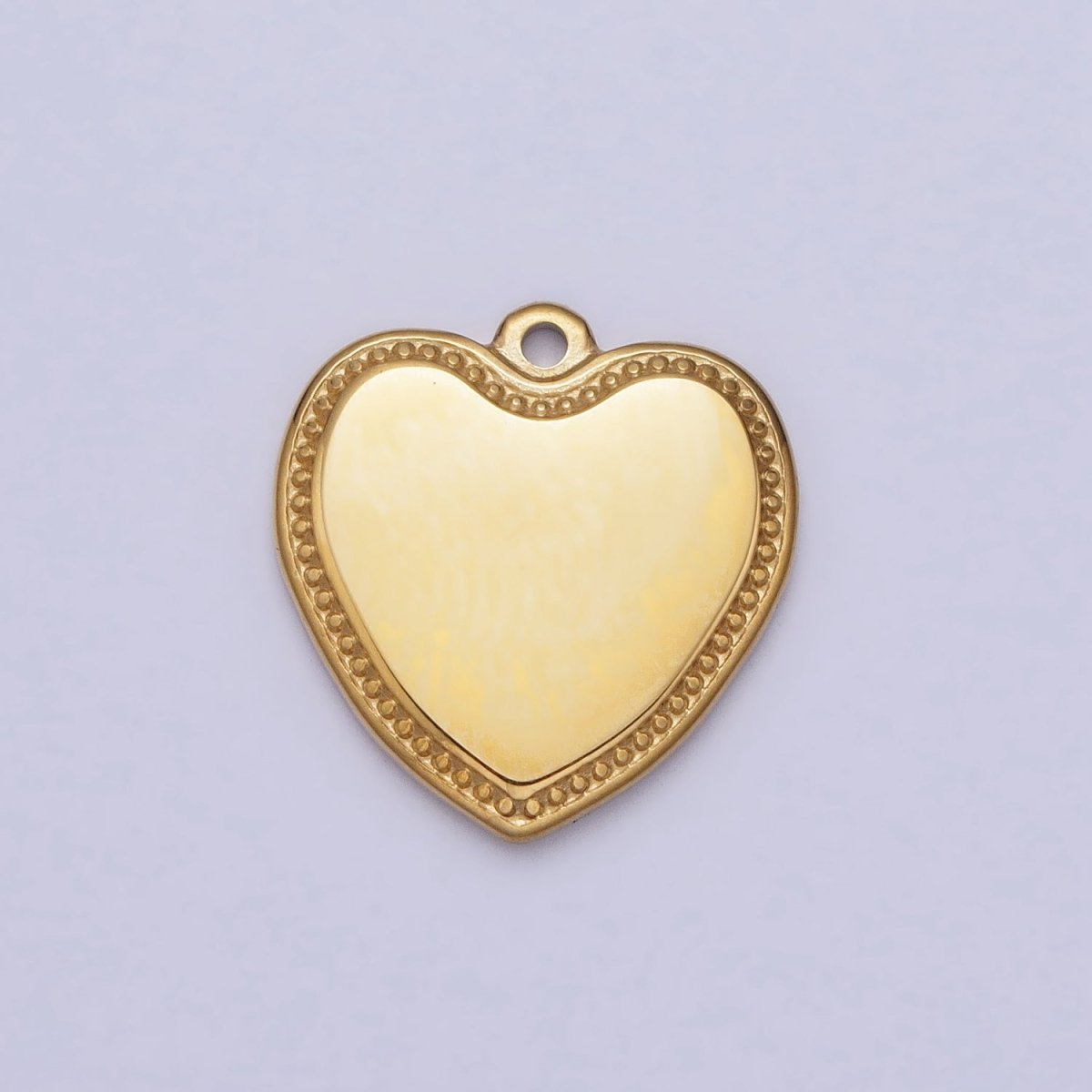 Stainless Steel Heart Valentine Minimalist Add-On Charm in Gold &amp; Silver | P-893