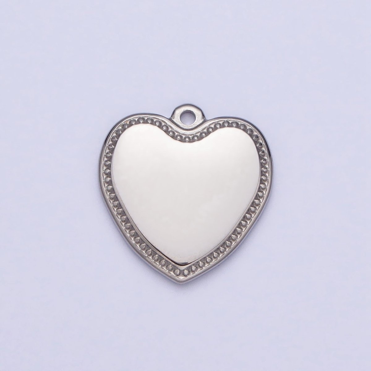 Stainless Steel Heart Valentine Minimalist Add-On Charm in Gold &amp; Silver | P-893