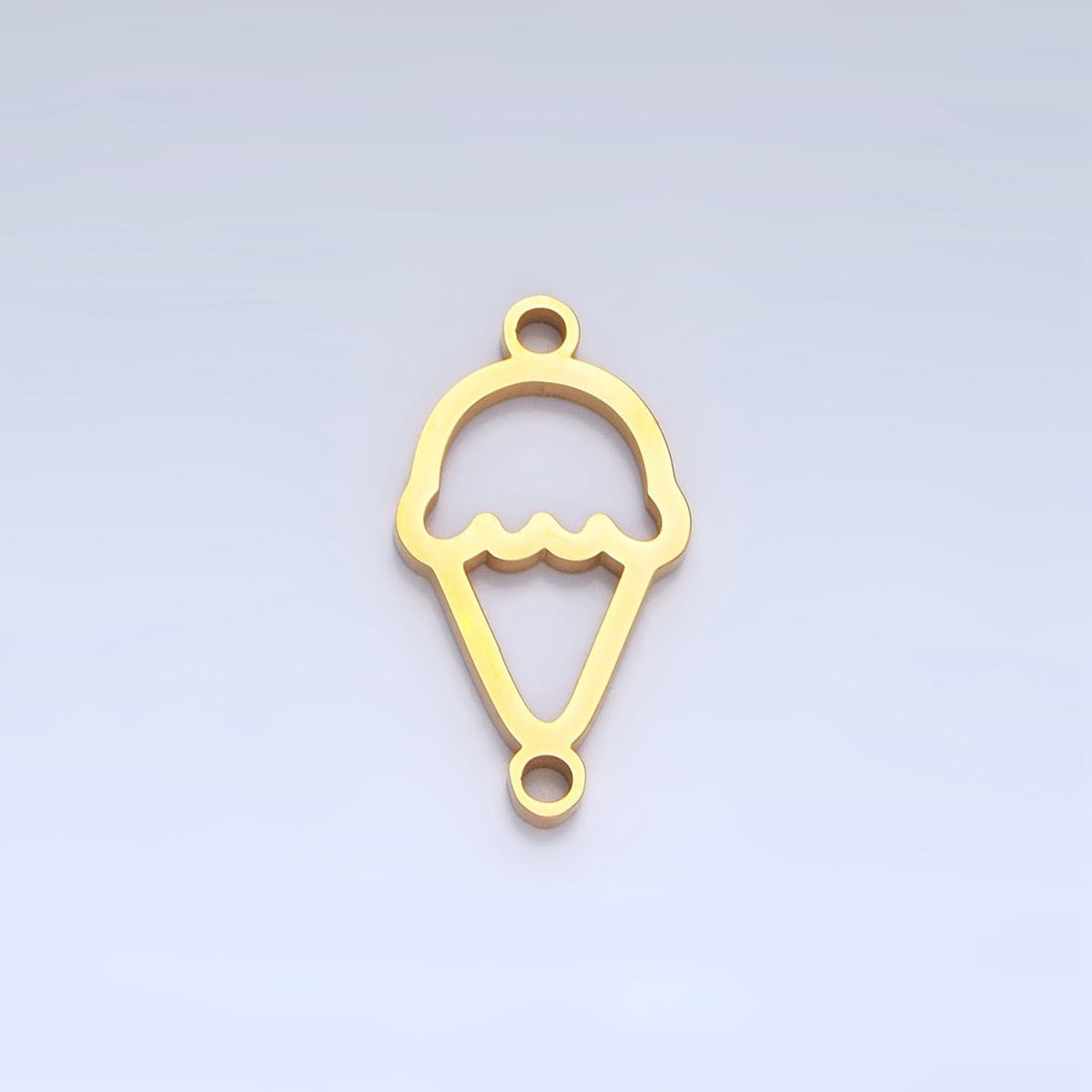Stainless Steel Ice Cream Dessert Charm Connector in Gold &amp; Silver | G-465