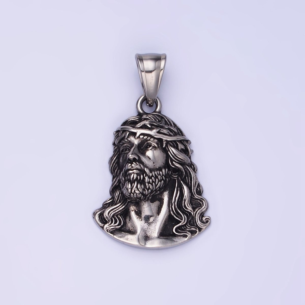 Stainless Steel Jesus Christ Religious Figure Pendant in Gold &amp; Silver | P1213