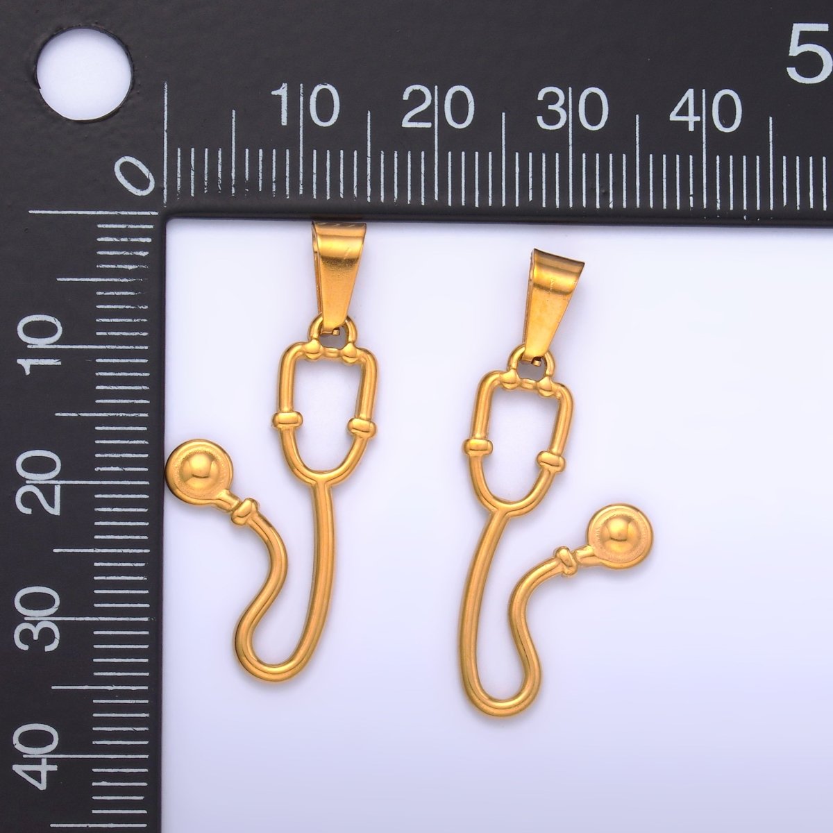 Stainless Steel Medical Stethoscope Pendant | P716