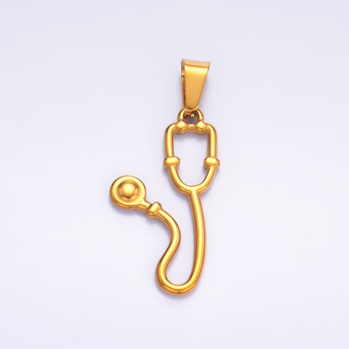 Stainless Steel Medical Stethoscope Pendant | P716