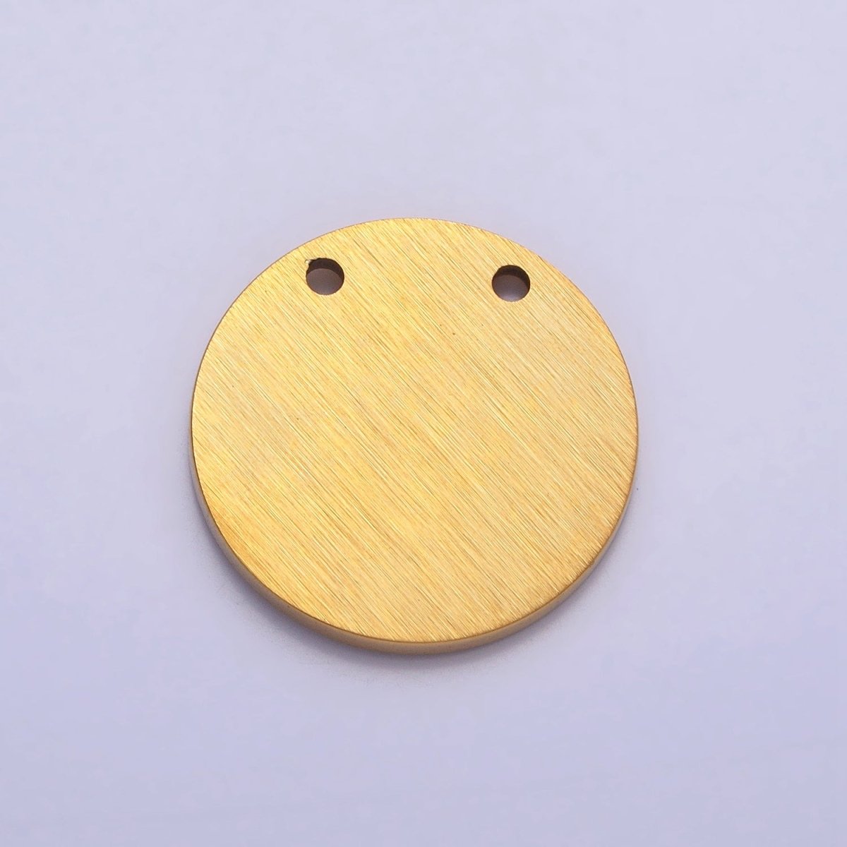 Stainless Steel Mini Evil Eye Round Disc Charm in Gold &amp; Silver | P885