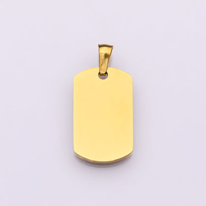 Stainless Steel Minimalist Rectangular Bar Pendant | P1545