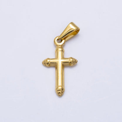 Stainless Steel Minimalist Religious Cross Pendant | P1290