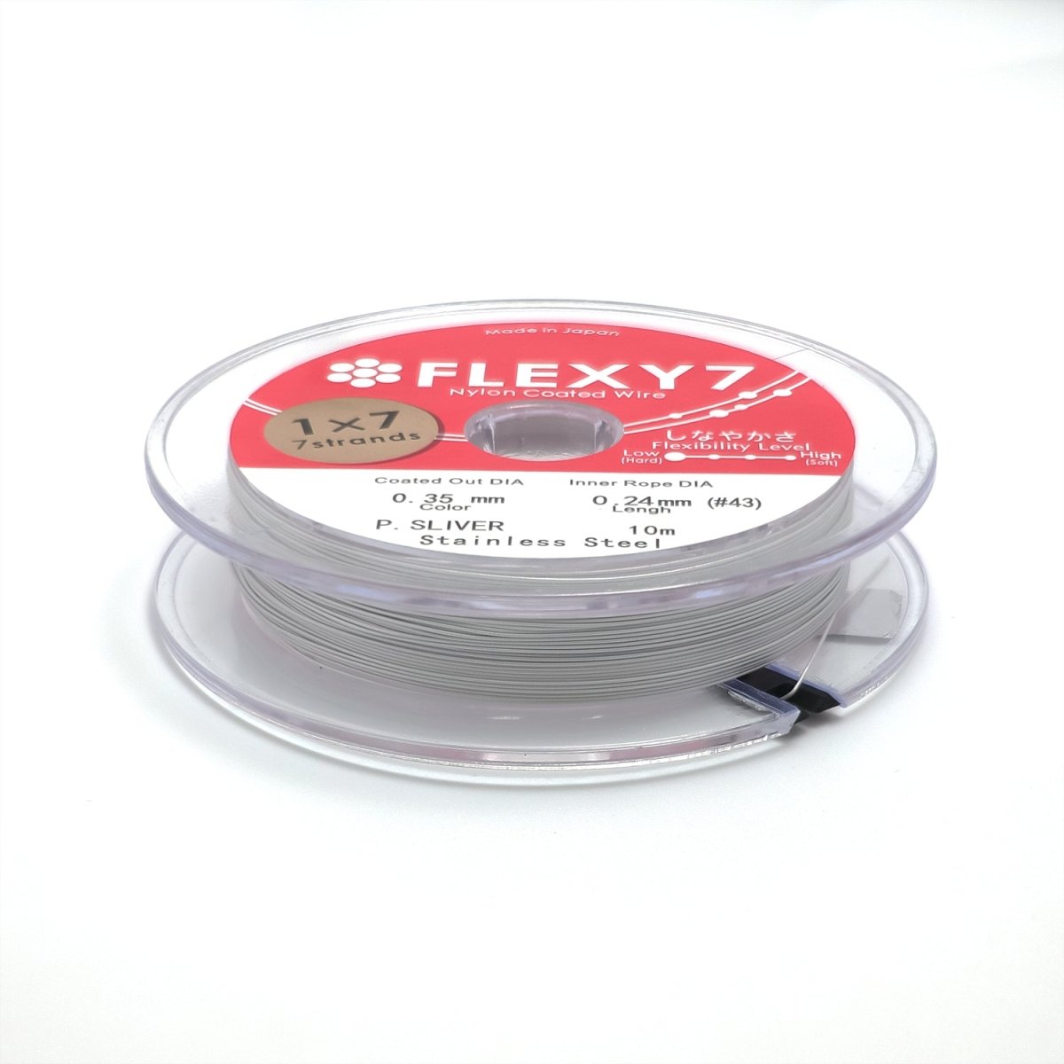 Stainless Steel Nylon Coated Flexible Wire Findings by 10 Meters in Gold &amp; Silver | SP-014