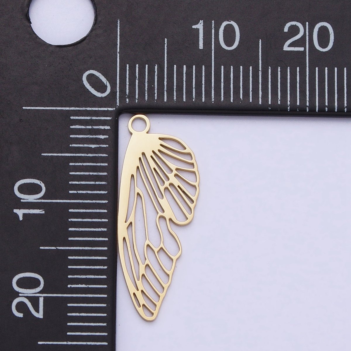 Stainless Steel Open Butterfly Mariposa Wings Open Charm in Gold &amp; Silver | P-925