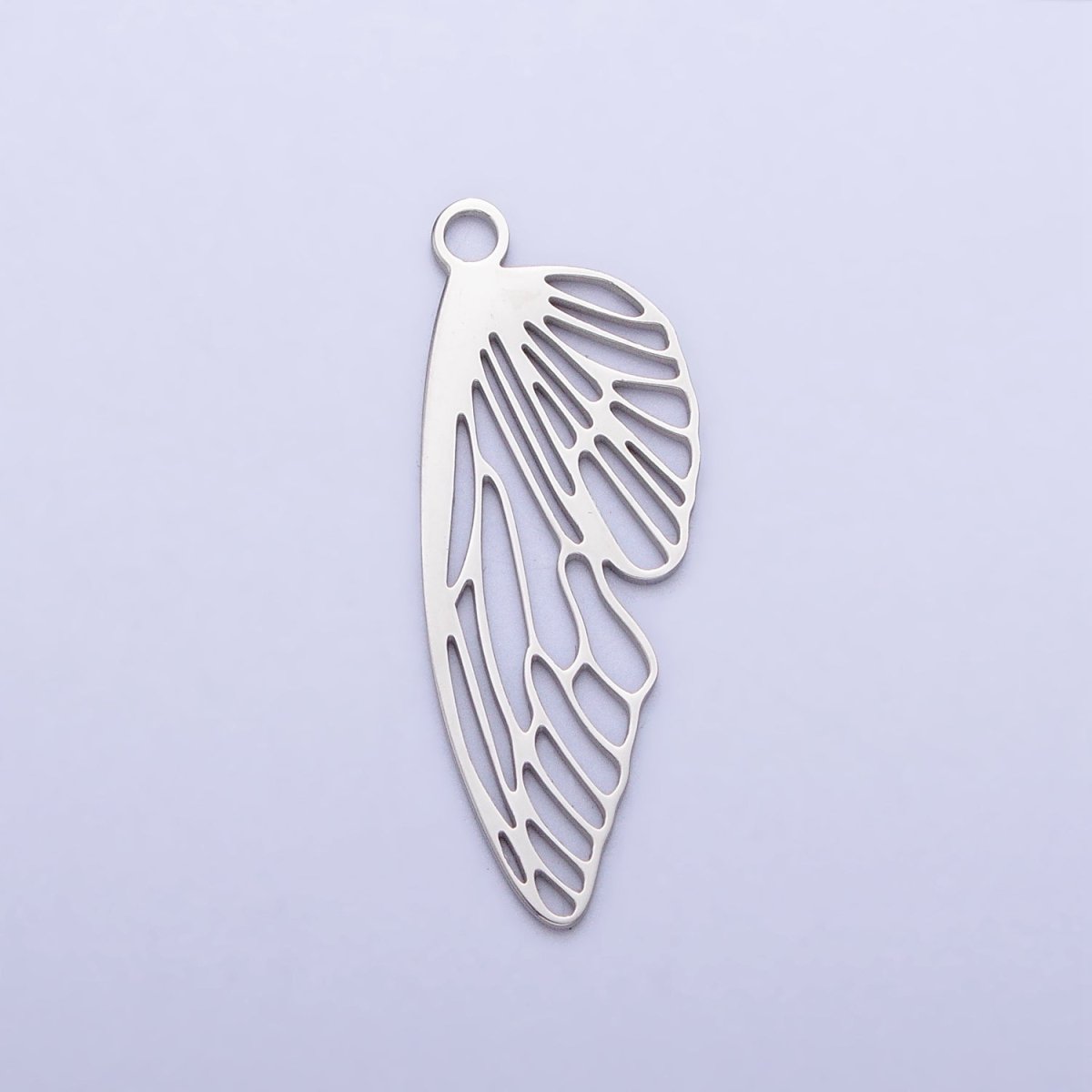 Stainless Steel Open Butterfly Mariposa Wings Open Charm in Gold &amp; Silver | P-925