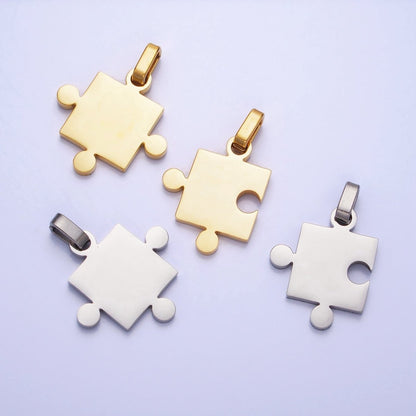 Stainless Steel Puzzle Couple&
