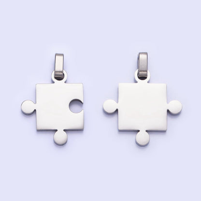 Stainless Steel Puzzle Couple&