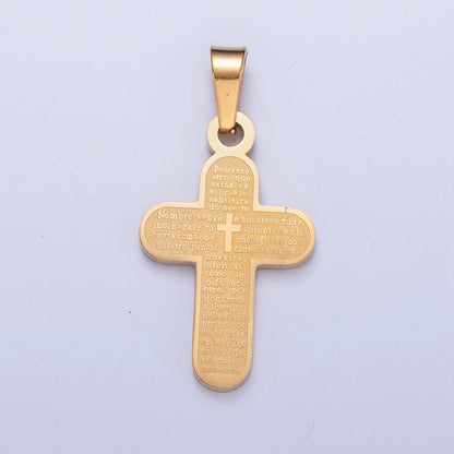 Stainless Steel Religious Cross, The Lord&