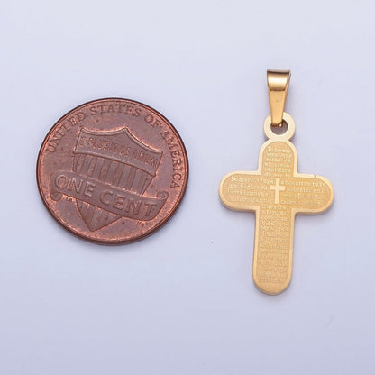 Stainless Steel Religious Cross, The Lord&