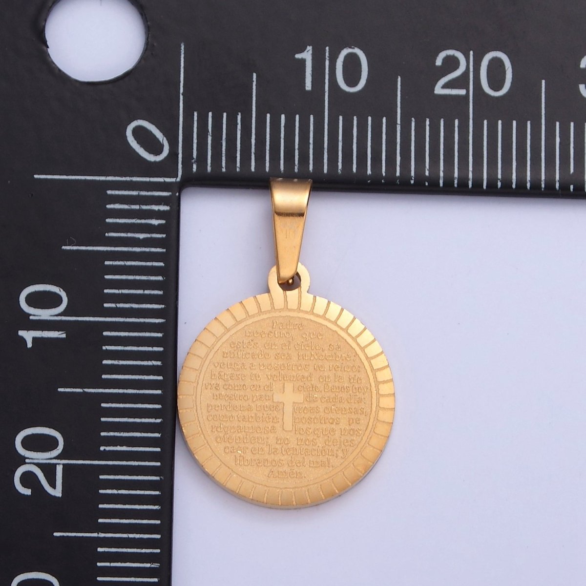 Stainless Steel Round Medallion, The Lord&