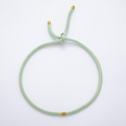 Stainless Steel Soft Silk feel Paracord Knot Tied Necklace | WA-1628 ~ WA-1652