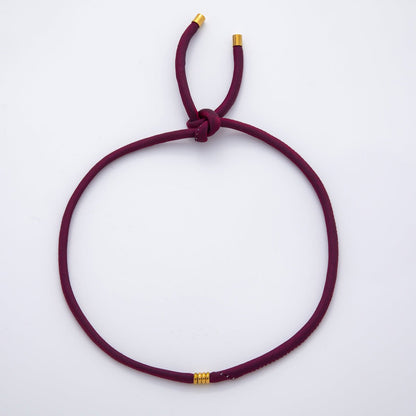 Stainless Steel Soft Silk feel Paracord Knot Tied Necklace | WA-1628 ~ WA-1652