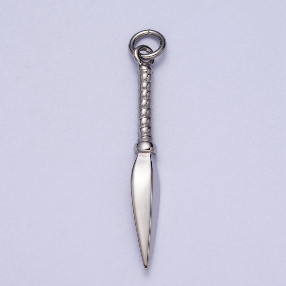 Stainless Steel Thin Weapon Knife Dagger Charm in Gold &amp; Silver J-463 J-464