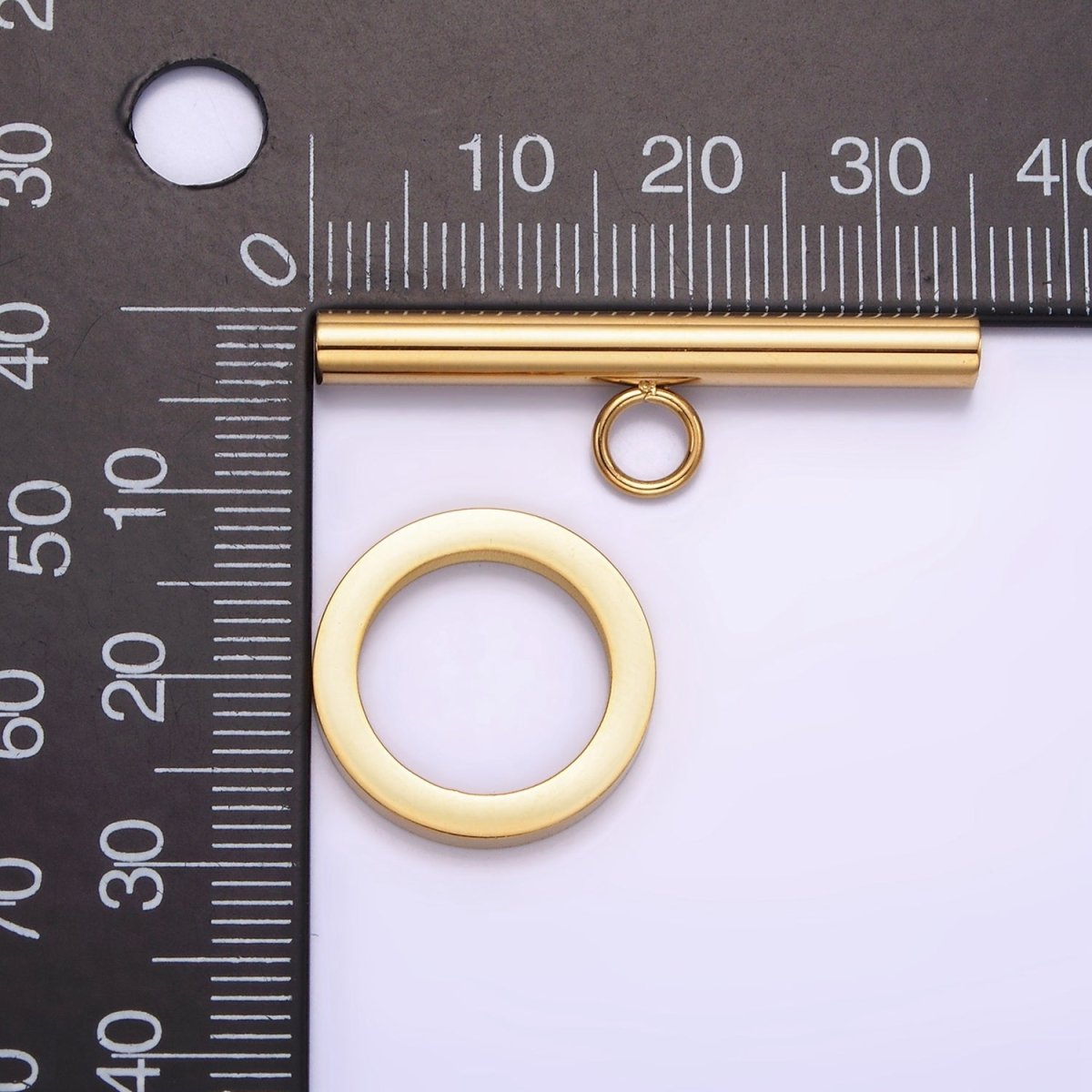 Stainless Steel Toggle Clasps Closure Minimalist Findings Supply in Gold &amp; Silver | Z-484  Z-485