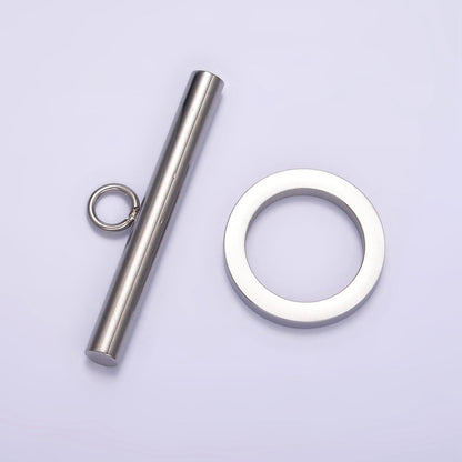 Stainless Steel Toggle Clasps Closure Minimalist Findings Supply in Gold &amp; Silver | Z-484  Z-485
