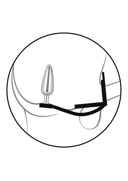 Star Fucker Slim Silicone Dual-Enhancer And Gem Accented Plug