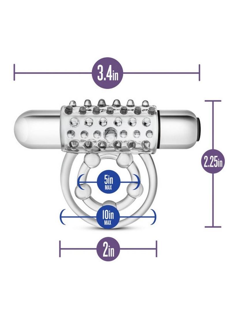 Stay Hard Vibrating Super Clitifier Cock Ring With Bullet Vibe