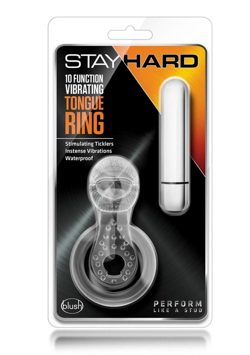 Stay Hard Waterproof and Stimulator Vibrating Tongue Ring