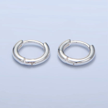 Sterling Silver 9mm Minimalist Cartilage Huggie Earrings | SL-377