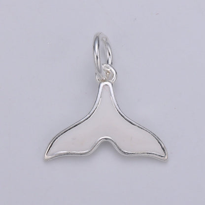 Sterling Silver Dolphin Fish Whale Tail Charm For Summer Ocean Jewelry Bracelet Necklace | SL-016 SL-017