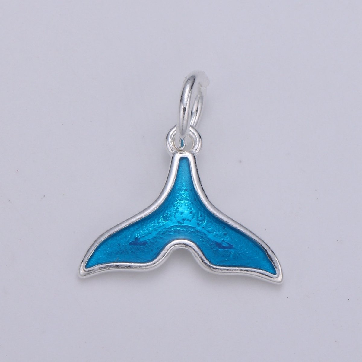 Sterling Silver Dolphin Fish Whale Tail Charm For Summer Ocean Jewelry Bracelet Necklace | SL-016 SL-017
