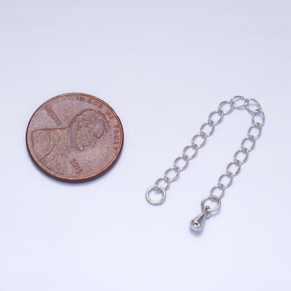 Sterling Silver S925 2.5 Inch Cable Chain Extender Minimalist Extender | SL-513