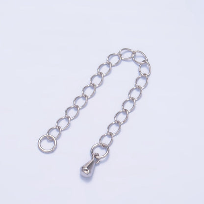 Sterling Silver S925 2.5 Inch Cable Chain Extender Minimalist Extender | SL-513