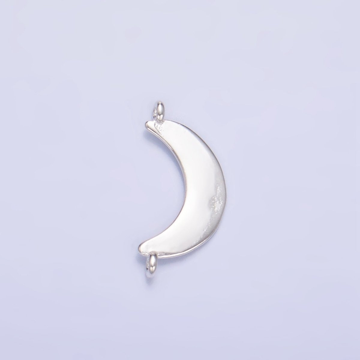 Sterling Silver S925 Minimalist Crescent Moon Celestial Connector in Gold &amp; Silver | SL-512