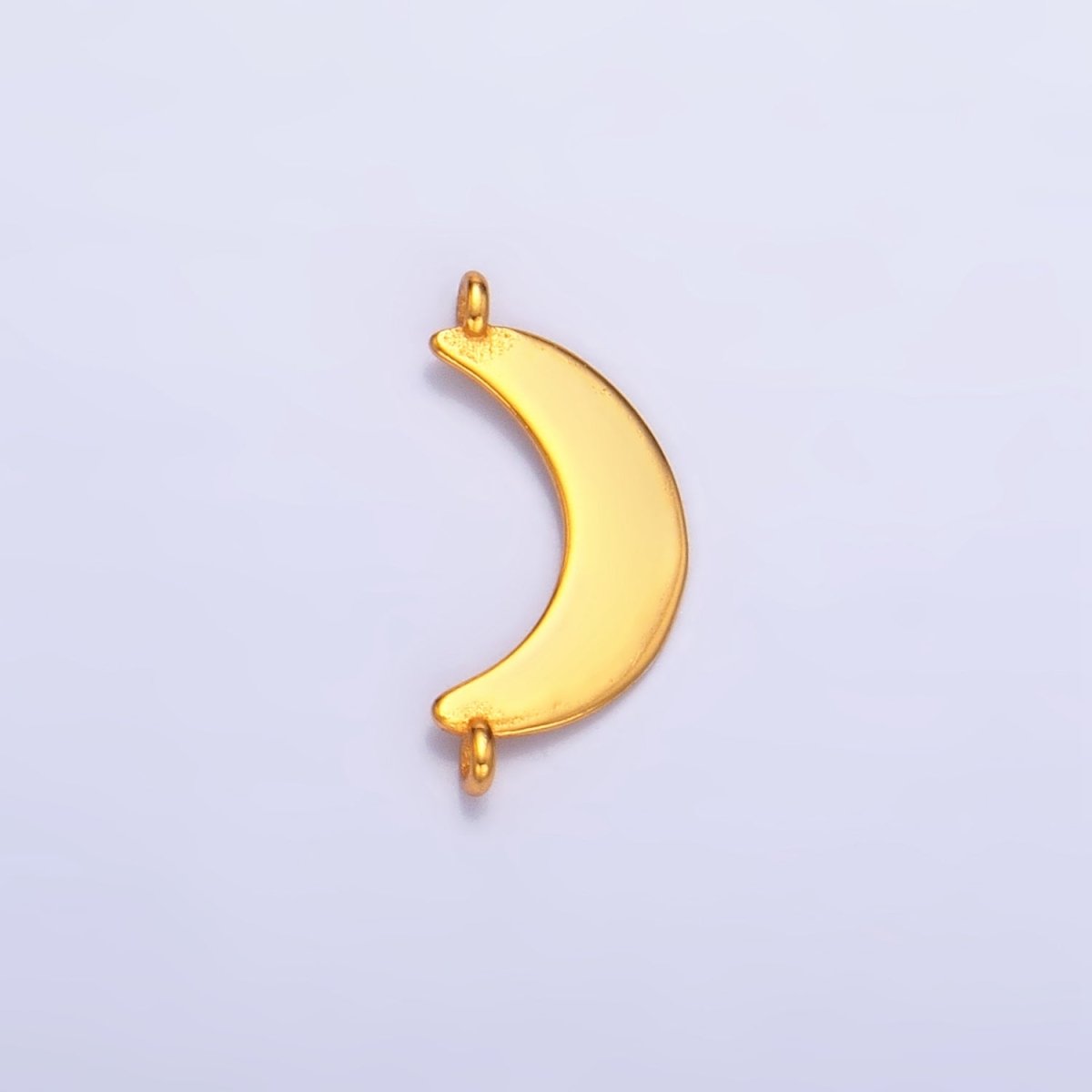 Sterling Silver S925 Minimalist Crescent Moon Celestial Connector in Gold &amp; Silver | SL-512