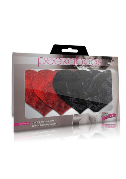 Peekaboos Heart-Shaped Premium Self-Adhesive Pasties