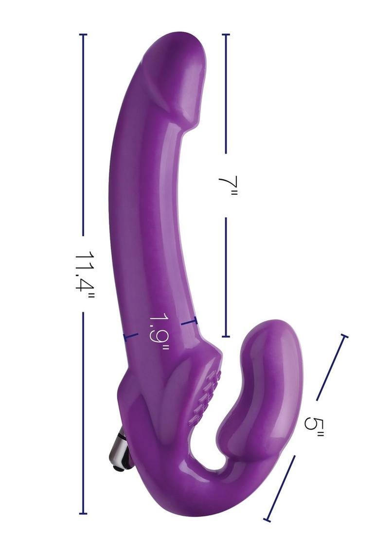 7X Revolver Thick Waterproof And Vibrating Strapless Strap-On