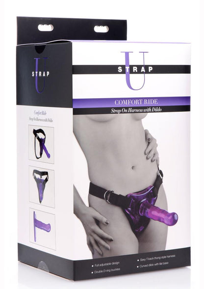 STRAP U Comfort Ride Strap-On Harness with Curved Dildo