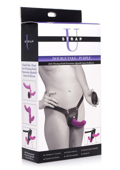 Strap U Double Take Vibrating Double Penetration Strap-On Harness