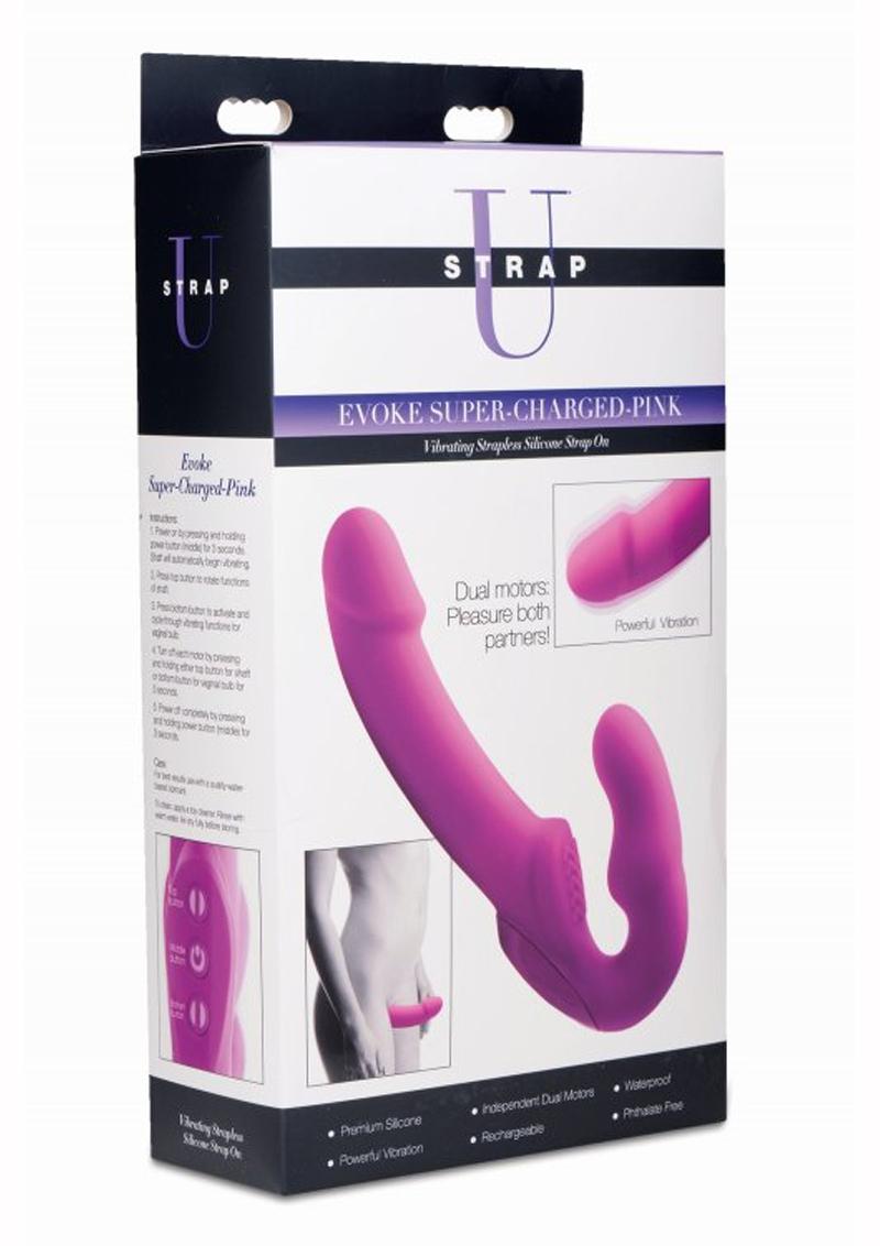 Strap U Evoke Super Charged Rechargeable Vibrating Strap-On