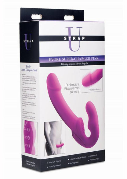 Strap U Evoke Super Charged Rechargeable Vibrating Strap-On