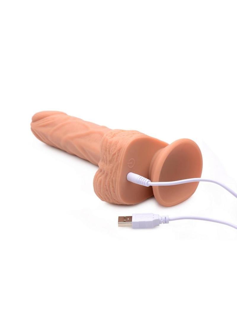 10X Groove Adjustable Harness Set With Rotating Silicone Dildo