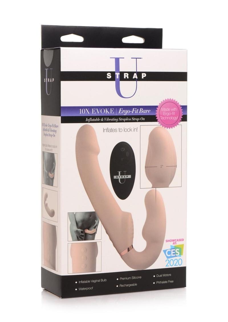 Strap U Evoke Ergo-Fit Bare Inflatable and Rechargeable Strapless Strap-On