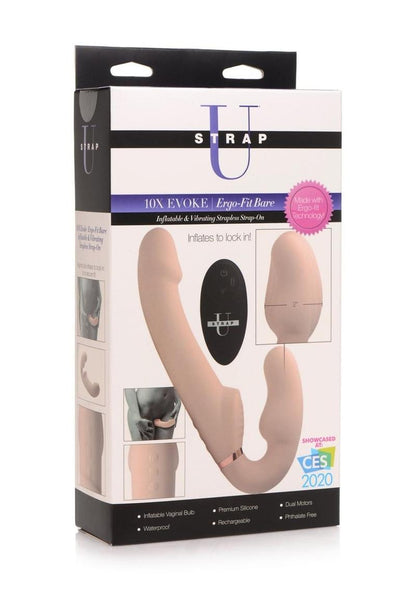 Strap U Evoke Ergo-Fit Bare Inflatable and Rechargeable Strapless Strap-On