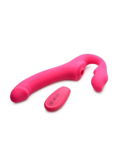 Strap U Mighty Licker Licking And Vibrating Strapless Strap-On