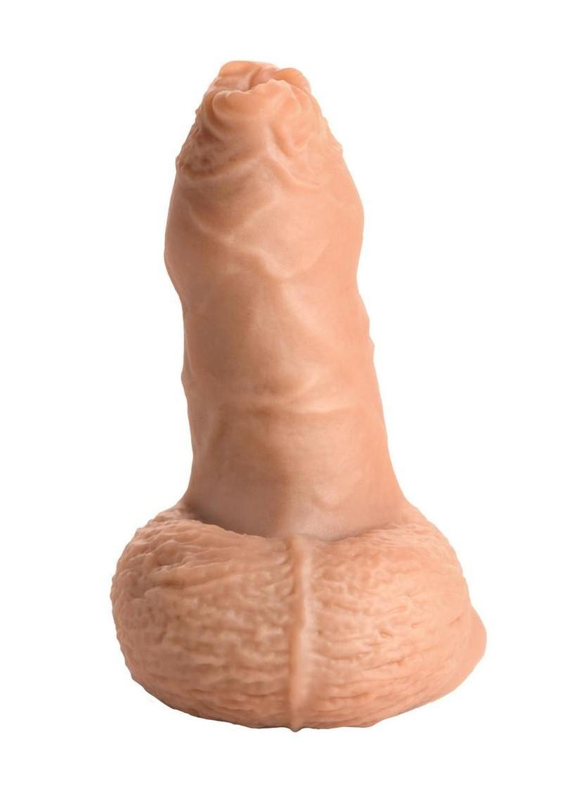Strap U Uncut Packer Silicone Dildo
