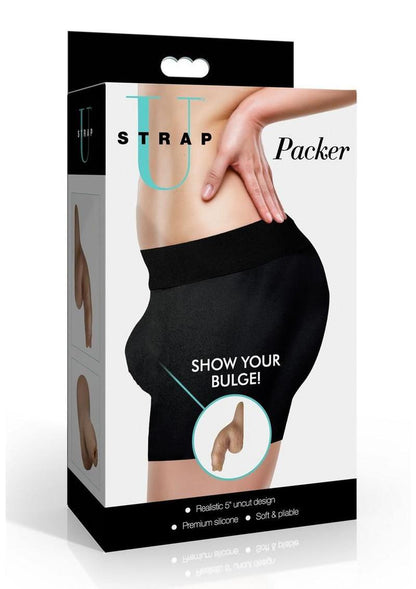 Strap U Uncut Packer Silicone Dildo